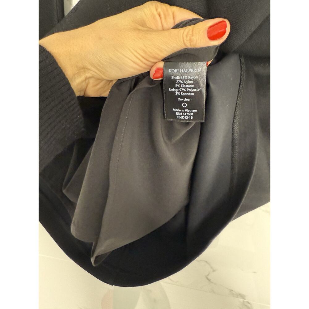 Kobi Halperin 'Presley' Jersey Sheath Dress, Size 4 - Black Career Old Money - Picture 12 of 15